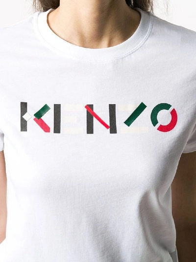 Shop Kenzo Women's White Cotton T-shirt