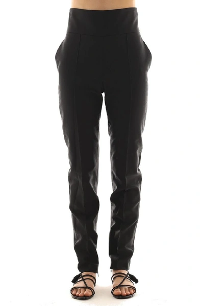 Shop Alexandre Vauthier Women's Black Cotton Pants