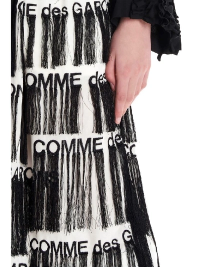 Shop Comme Des Garçons Women's Black Synthetic Fibers Skirt