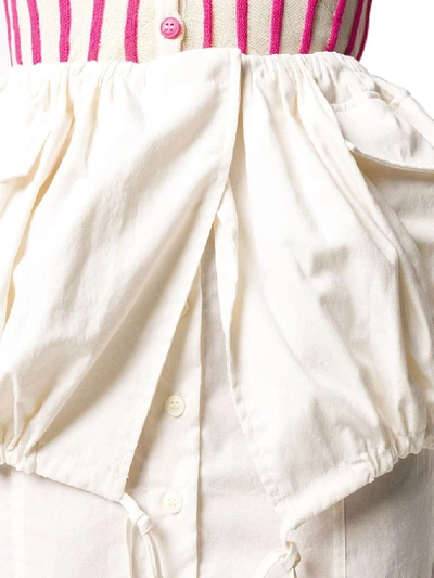 Shop Jacquemus Women's White Polyamide Skirt