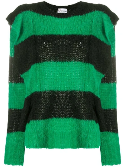 Shop Red Valentino Women's Green Wool Sweater