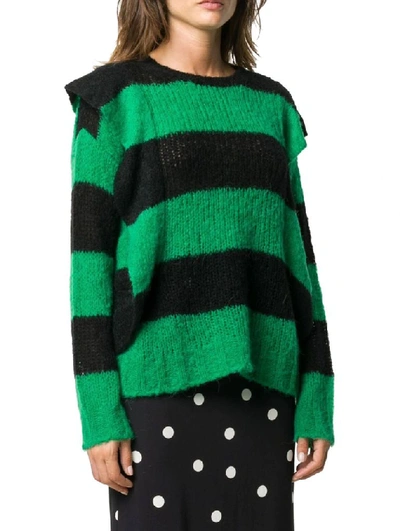 Shop Red Valentino Women's Green Wool Sweater