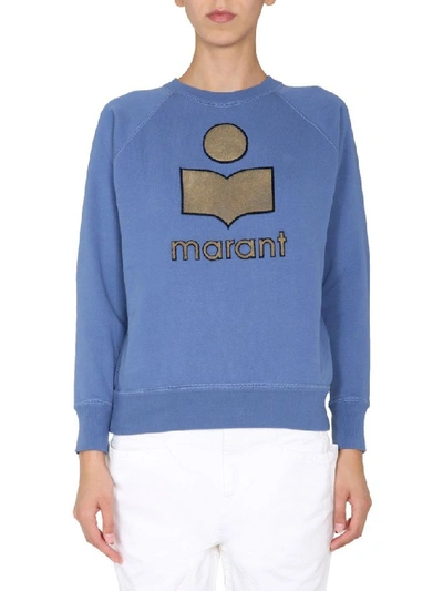 Shop Isabel Marant Étoile Women's Blue Cotton Sweatshirt