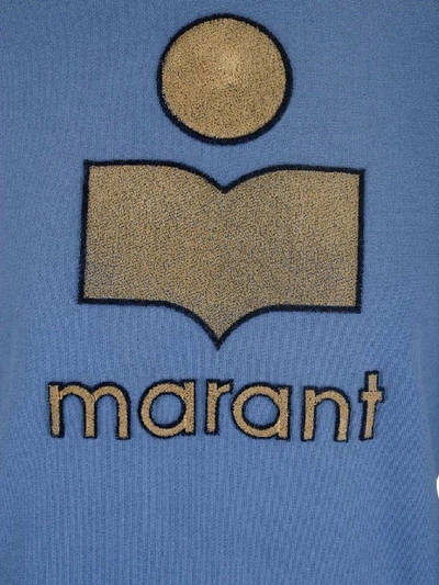 Shop Isabel Marant Étoile Women's Blue Cotton Sweatshirt
