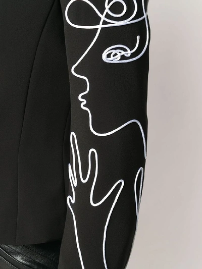 Shop Moschino Women's Black Polyester Blazer
