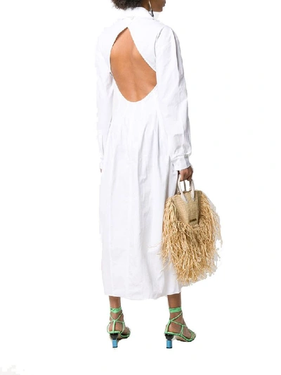 Shop Jacquemus Women's White Cotton Dress