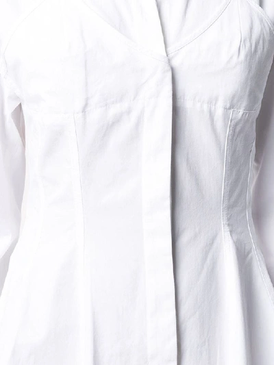 Shop Jacquemus Women's White Cotton Dress