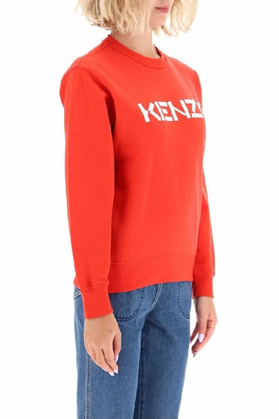 Shop Kenzo Women's Red Cotton Sweatshirt