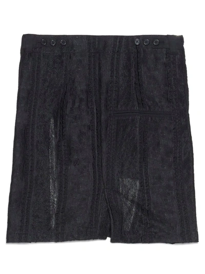 Shop Ann Demeulemeester Women's Black Polyester Skirt