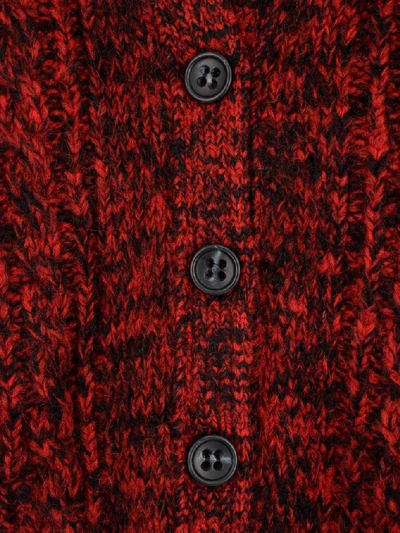 Shop Red Valentino Women's Burgundy Wool Cardigan