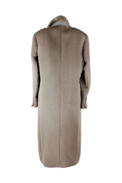 Shop Brunello Cucinelli Women's Beige Wool Coat