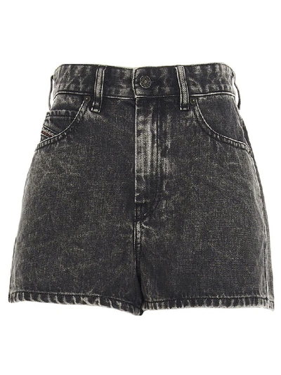 Shop Diesel Women's Grey Cotton Shorts