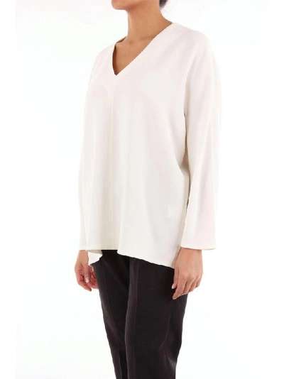 Shop Alberto Biani Women's Beige Acetate Blouse