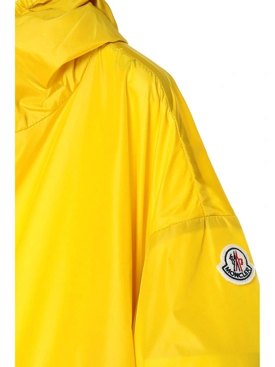 Shop Moncler Women's Yellow Polyurethane Outerwear Jacket