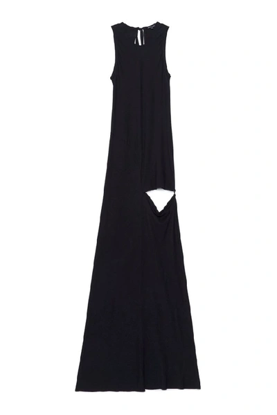 Shop Ann Demeulemeester Women's Black Viscose Dress