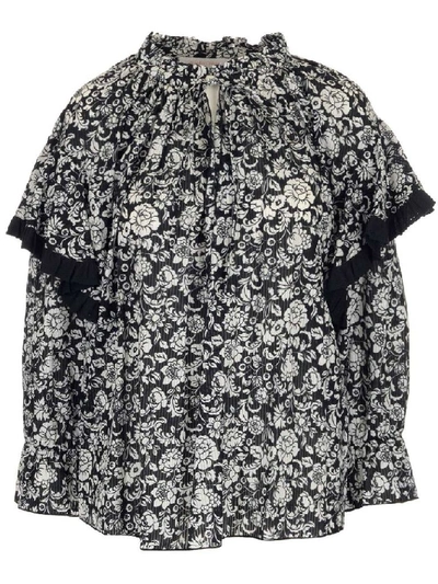 Shop See By Chloé Women's Black Cotton Blouse