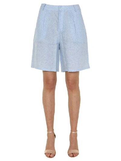 Shop Jovonna London Women's Light Blue Linen Shorts