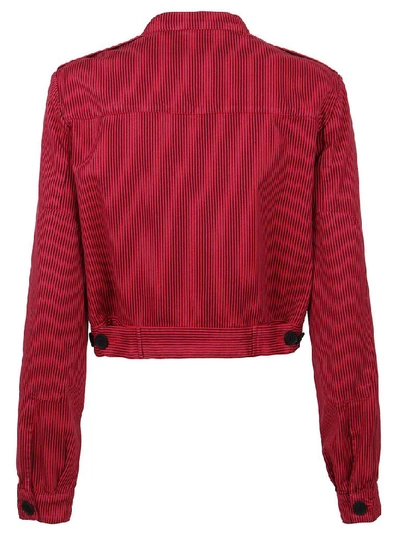 Shop Kenzo Women's Fuchsia Cotton Jacket
