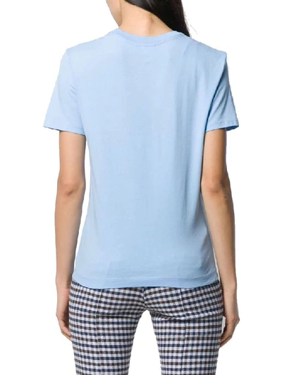 Shop Ps By Paul Smith Women's Light Blue Cotton T-shirt