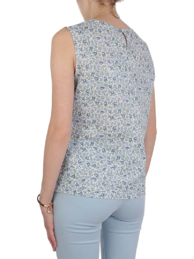 Shop Robert Friedman Women's Light Blue Cotton Tank Top