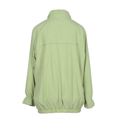 Shop Boutique Moschino Women's Green Polyamide Outerwear Jacket