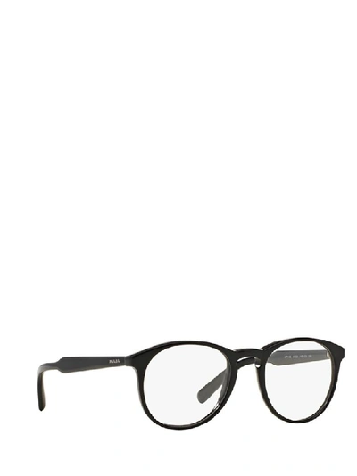 Shop Prada Men's Black Metal Glasses