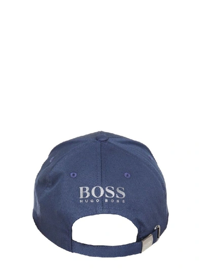 Shop Hugo Boss Men's Blue Cotton Hat