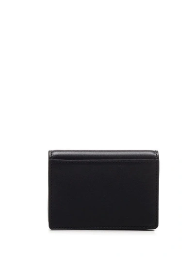 Shop Alexander Mcqueen Men's Black Leather Card Holder