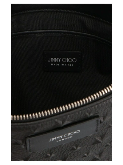 Shop Jimmy Choo Men's Black Leather Pouch