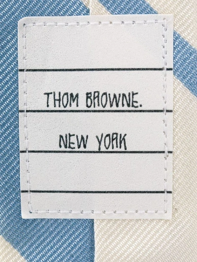 Shop Thom Browne Men's White Silk Tie