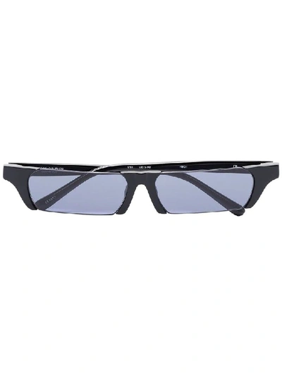 Shop Marcelo Burlon County Of Milan Marcelo Burlon Men's Black Acetate Sunglasses