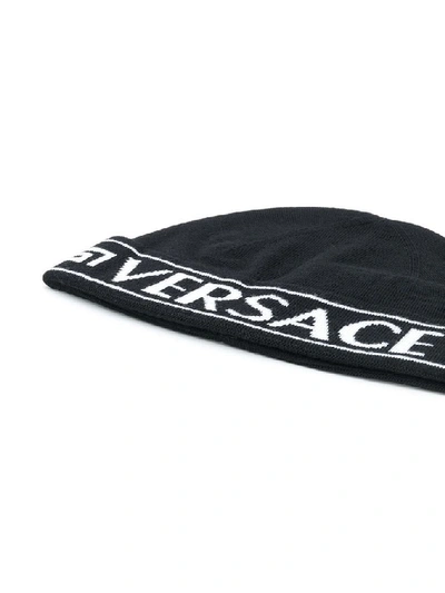 Shop Versace Men's Black Wool Hat