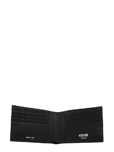Shop Moschino Men's Black Leather Wallet