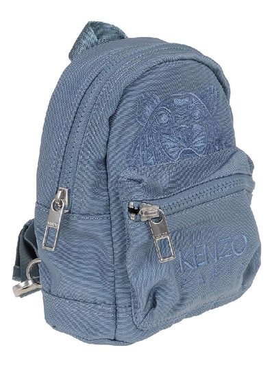 Shop Kenzo Men's Light Blue Polyester Backpack