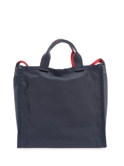 Shop Christian Louboutin Men's Blue Nylon Travel Bag