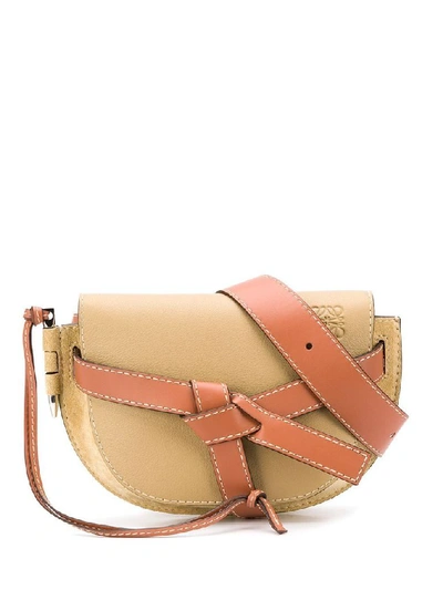 Shop Loewe Men's Beige Leather Belt Bag