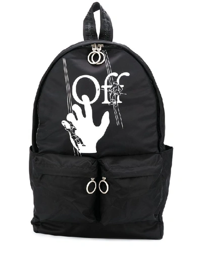 Shop Off-white Men's Black Polyester Backpack