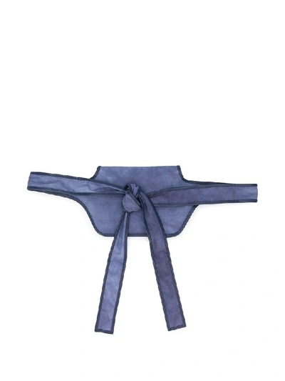 Shop Jacquemus Men's Blue Cotton Belt Bag