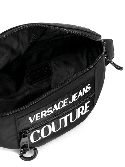 Shop Versace Jeans Men's Black Polyester Belt Bag