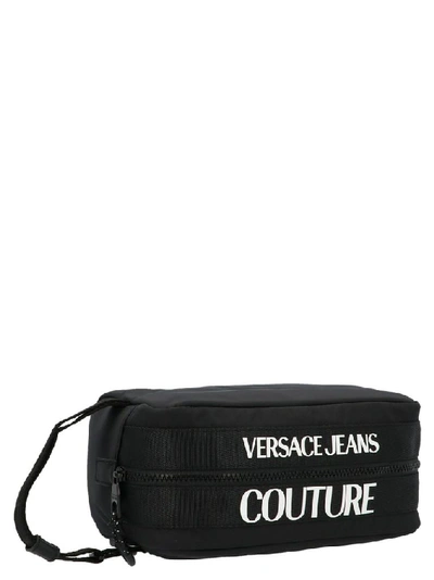 Shop Versace Jeans Men's Black Nylon Beauty Case
