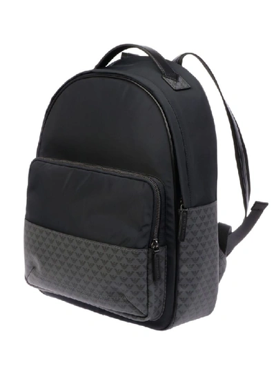 Shop Emporio Armani Men's Black Polyester Backpack