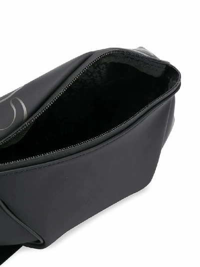 Shop Canali Men's Black Pvc Belt Bag