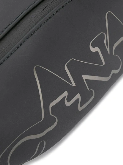 Shop Canali Men's Black Pvc Belt Bag
