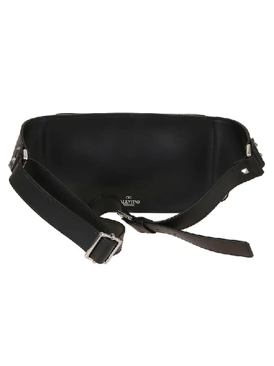Shop Valentino Garavani Men's Black Leather Belt Bag
