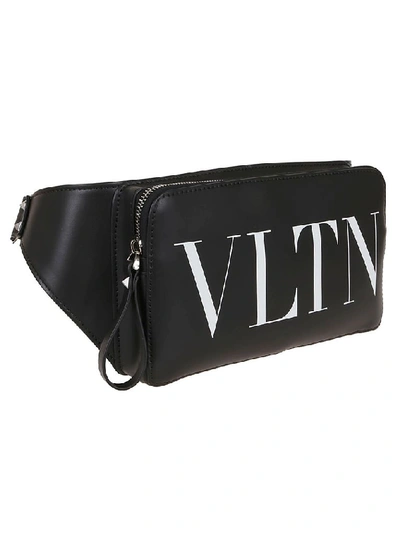 Shop Valentino Garavani Men's Black Leather Belt Bag