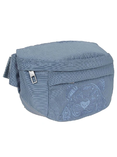 Shop Kenzo Men's Light Blue Polyester Belt Bag