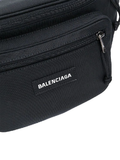 Shop Balenciaga Men's Black Polyester Belt Bag