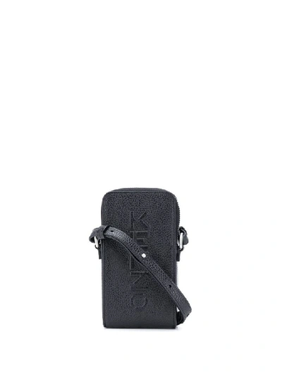 Shop Kenzo Men's Black Leather Shoulder Bag