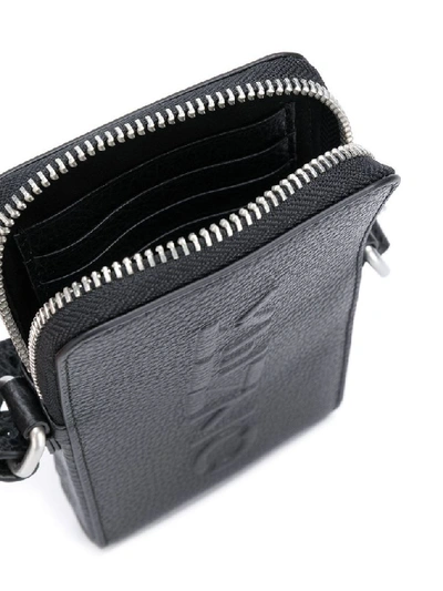 Shop Kenzo Men's Black Leather Shoulder Bag