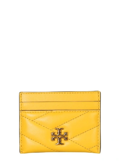 Shop Tory Burch Women's Yellow Leather Card Holder